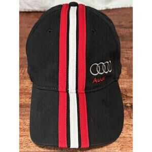 AUDI Black W/ Red stripes L / XL Hat Cap